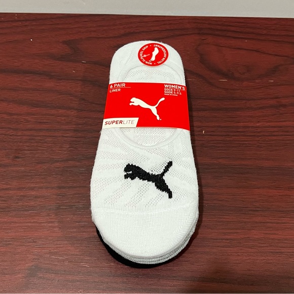 Puma Superlite, Women’s Liner Socks, Multicolor, 6 Pack - Picture 2 of 12